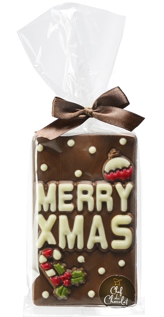 Schokoladen-Tafel "Merry Xmas"