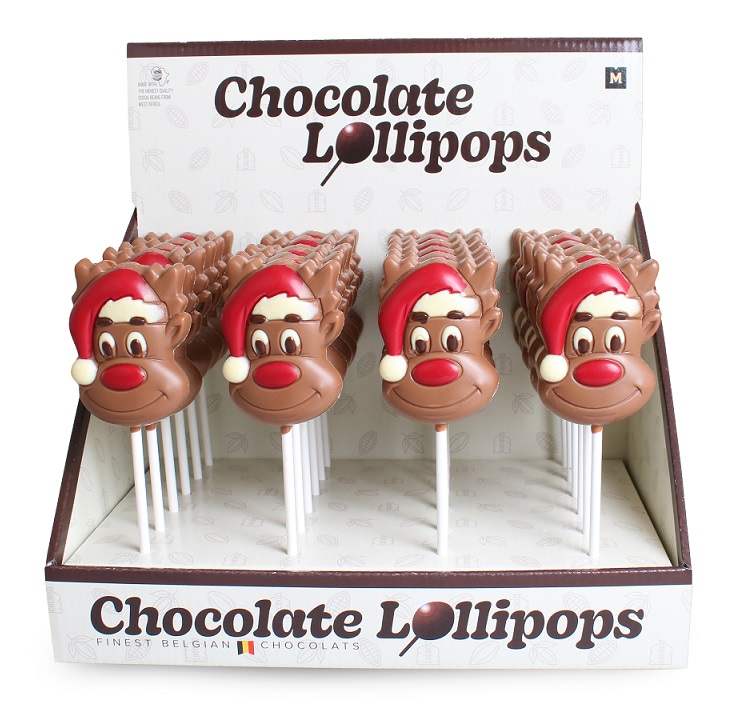 Schokoladen-Weihnachts-Lollie "X-Mas Elch"