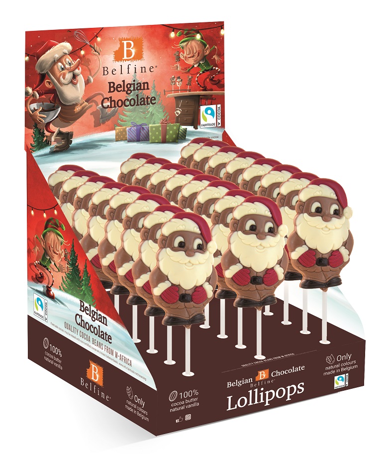 Schokoladen-Lollie Weihnachtelch "Santa Claus"  