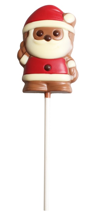 Schokoladen-Weihnachts-Lollie "Santa Claus" 