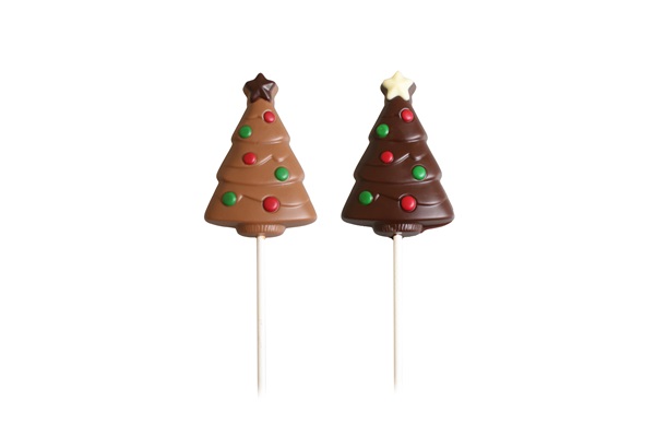 Schokoladen-Weihnachts-Lollie "Weihnachtsbaum" 
