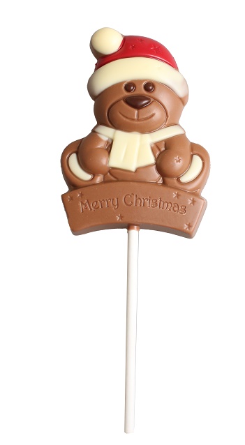 Schokoladen-Weihnachts-Lollie "X-Mas Bär" 