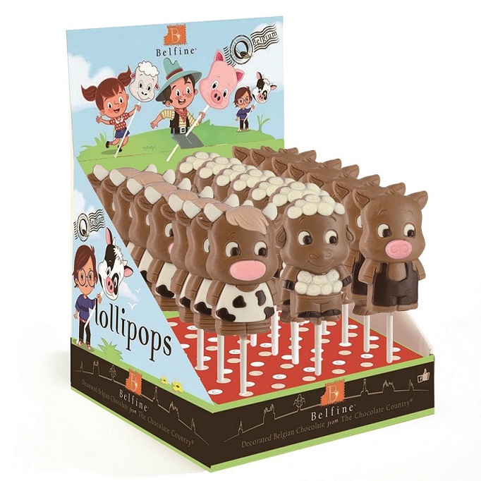 Schokoladen-Lollie  "Bauernhoftiere"