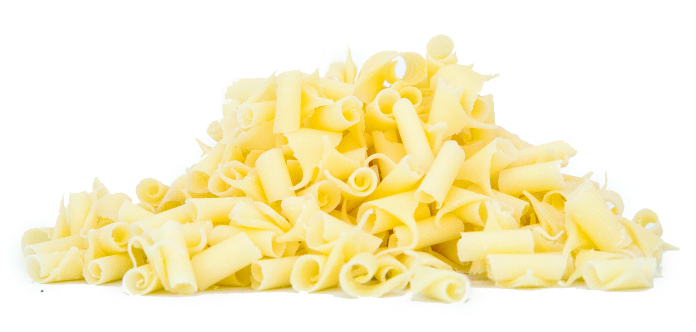 Schokoladen Blüten in Weiß