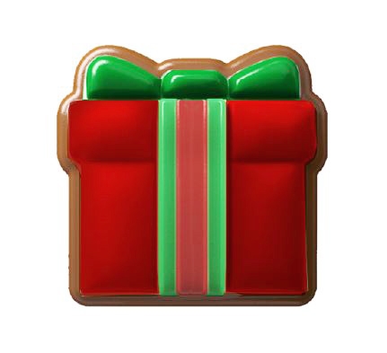 Schokoladen Reliefmotiv "Weihnachtpäckchen" gefüllt