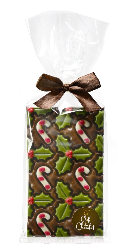 Schokoladen-Tafel "Zuckerstange + Ilex"  