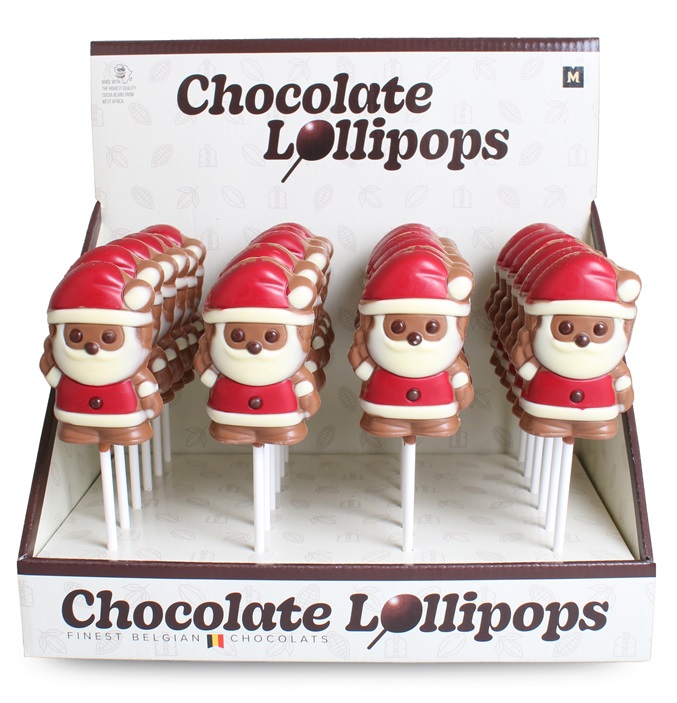 Schokoladen-Weihnachts-Lollie "Santa Claus" 
