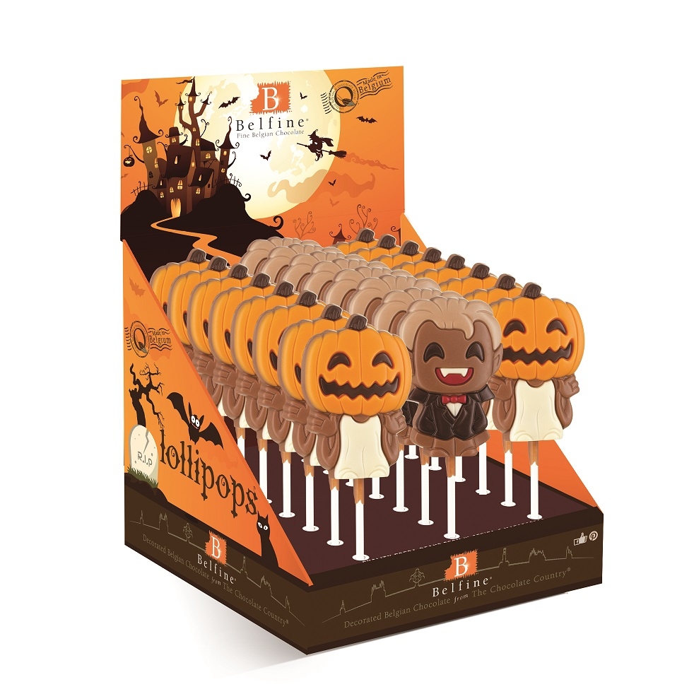 Schokoladen-Lollie Halloween "Monster"