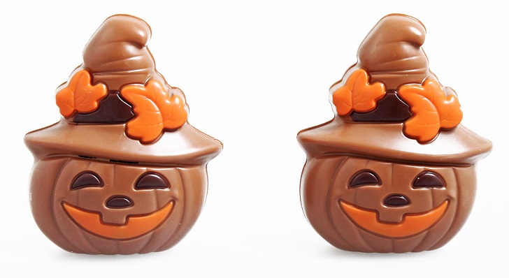 Schokoladen Herbstfigur Kürbis mit Hut