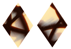 Schokoladen Dekor Jura Rhombus